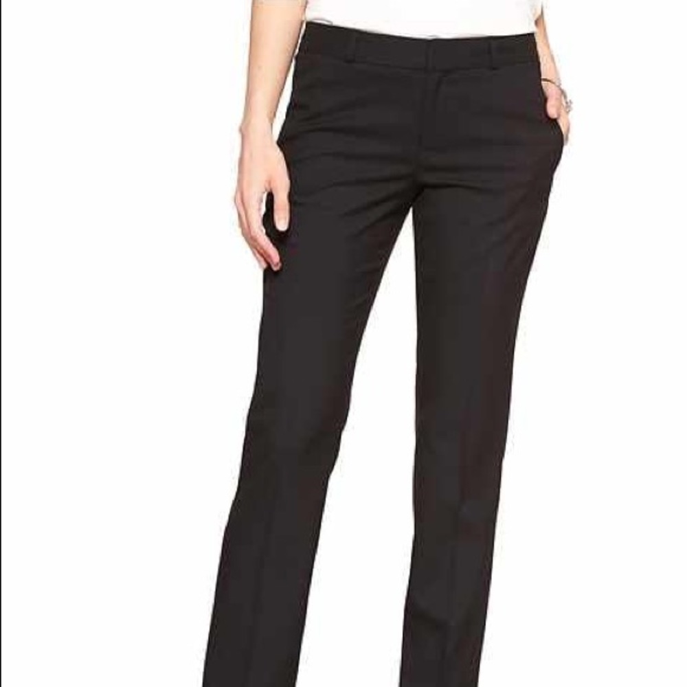 Banana Republic Black Ryan Curvy Fit Trousers Pant